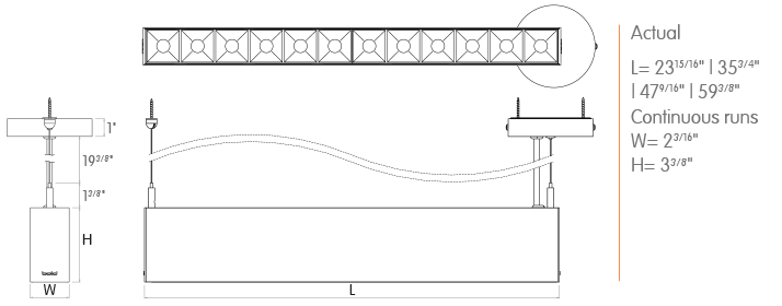 Direct/Indirect Symmetrical Baffles Deep-BISO-P